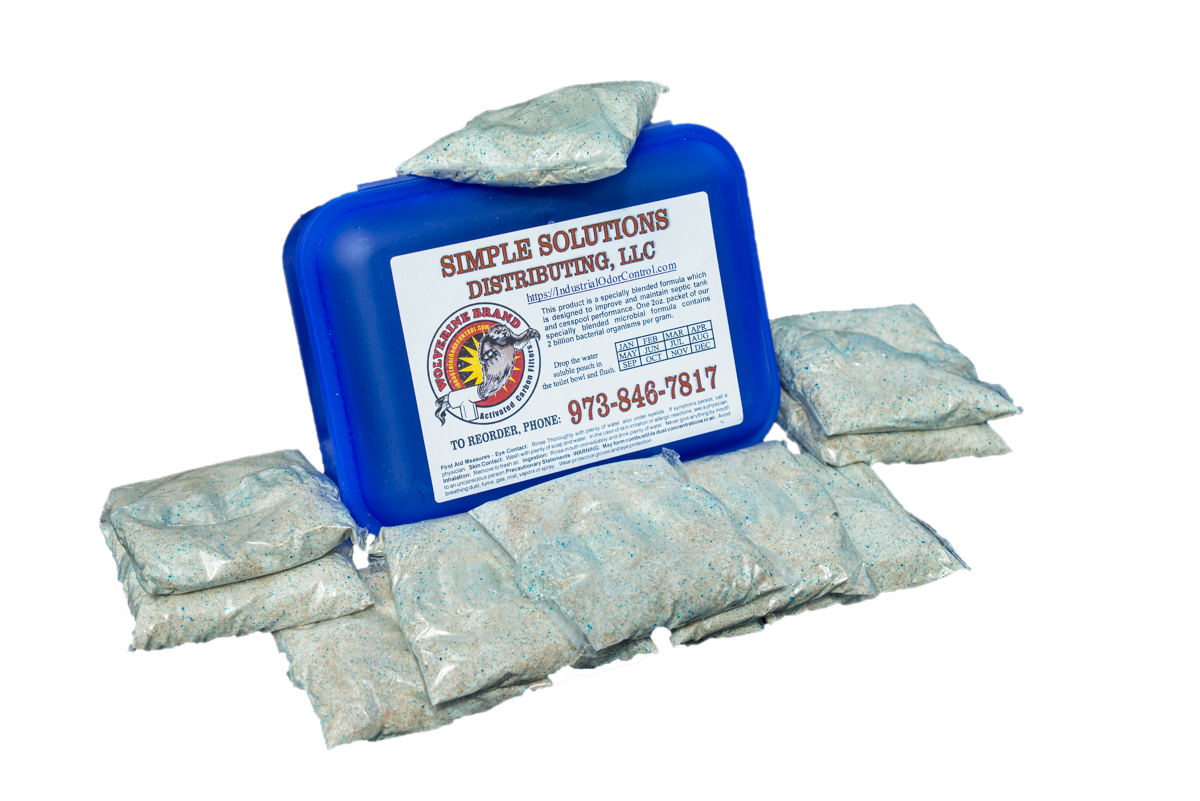 Septic tank odor control products